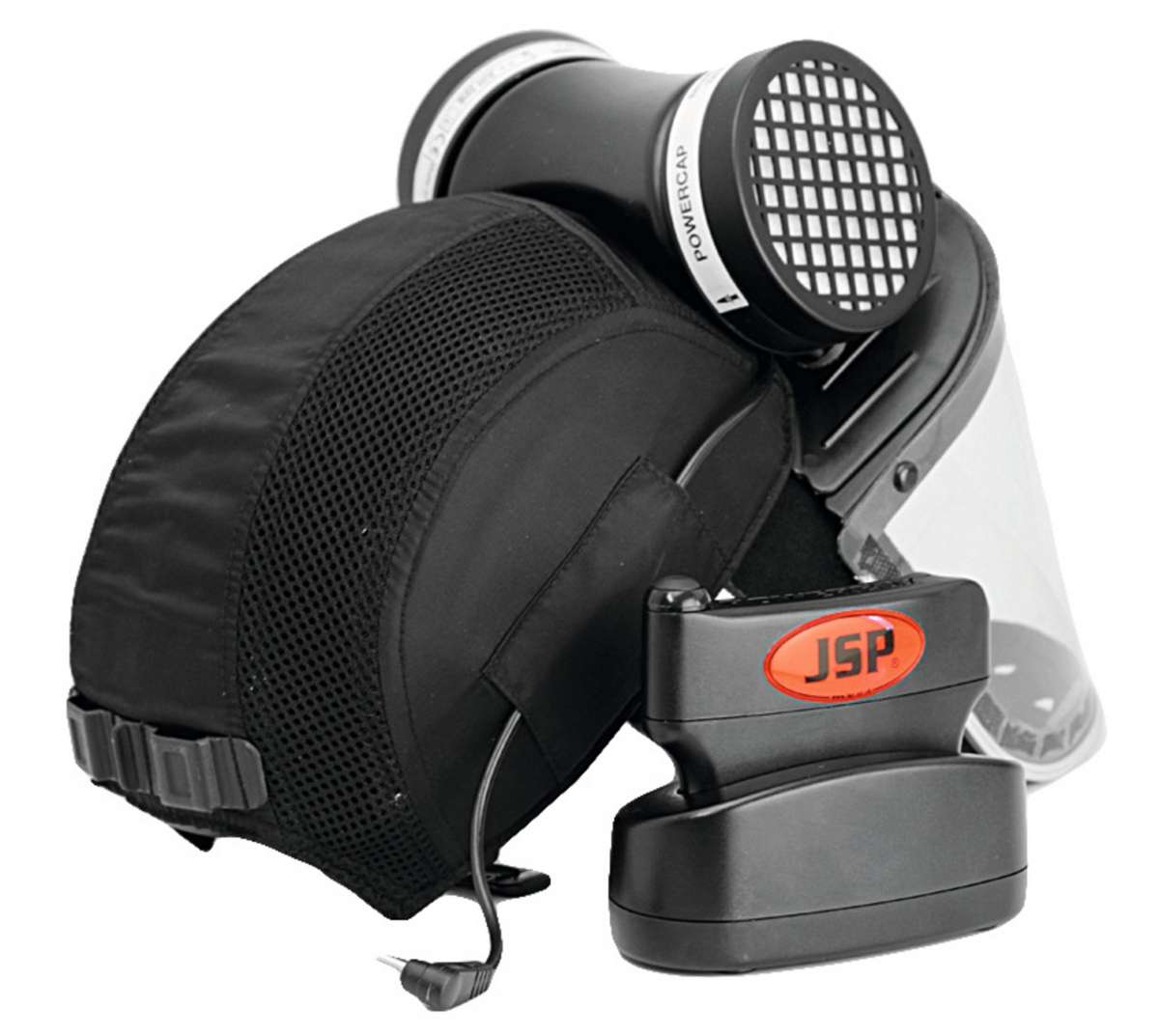 JSP Atemschutzkappe PowerCap Active Black Atemschutzmasken