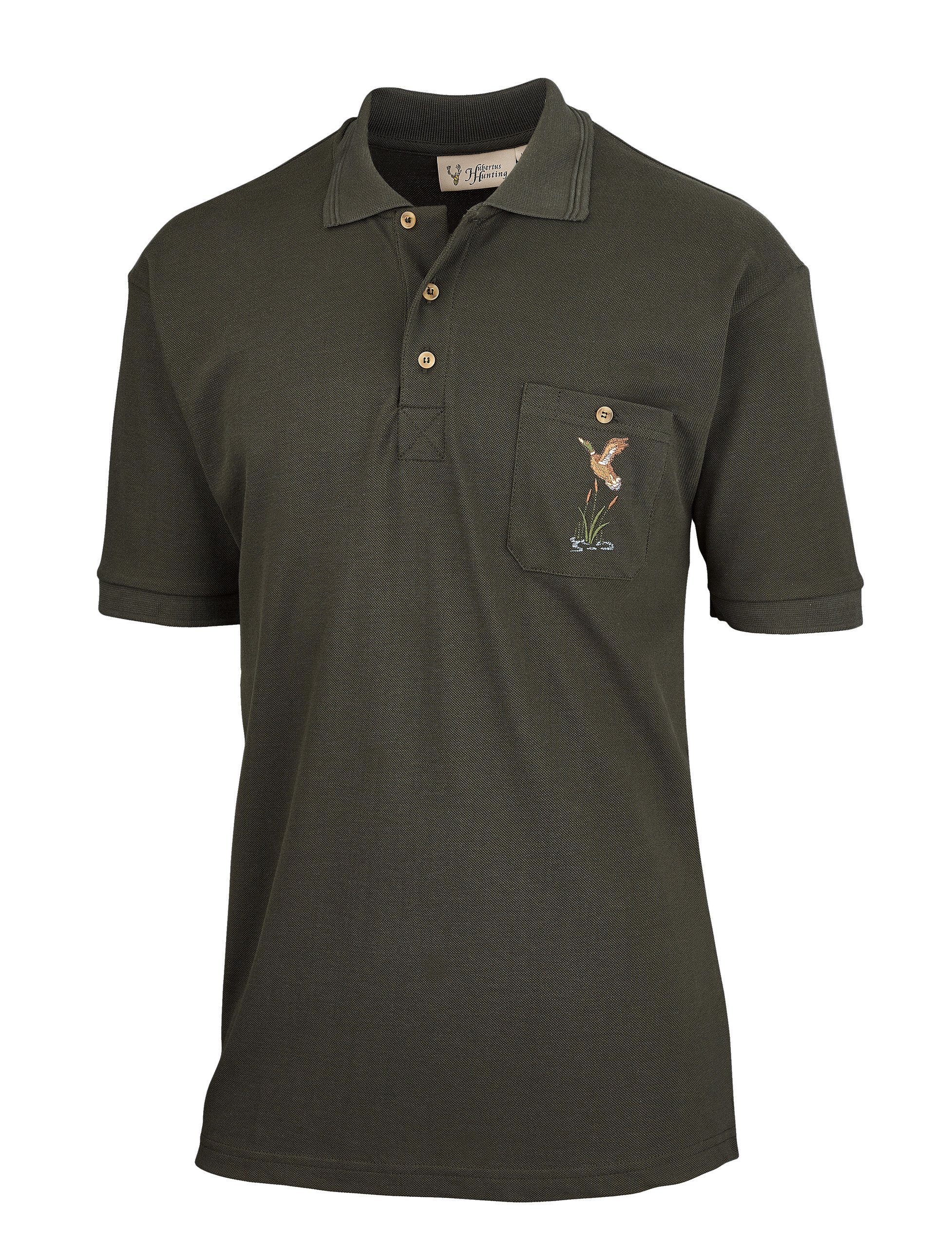 Hubertus Herren-Poloshirt Fliegende Enten