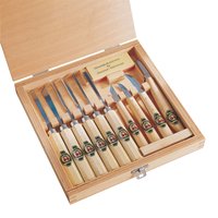 Wood Engraving Set in a Wooden Box (11 pieces)