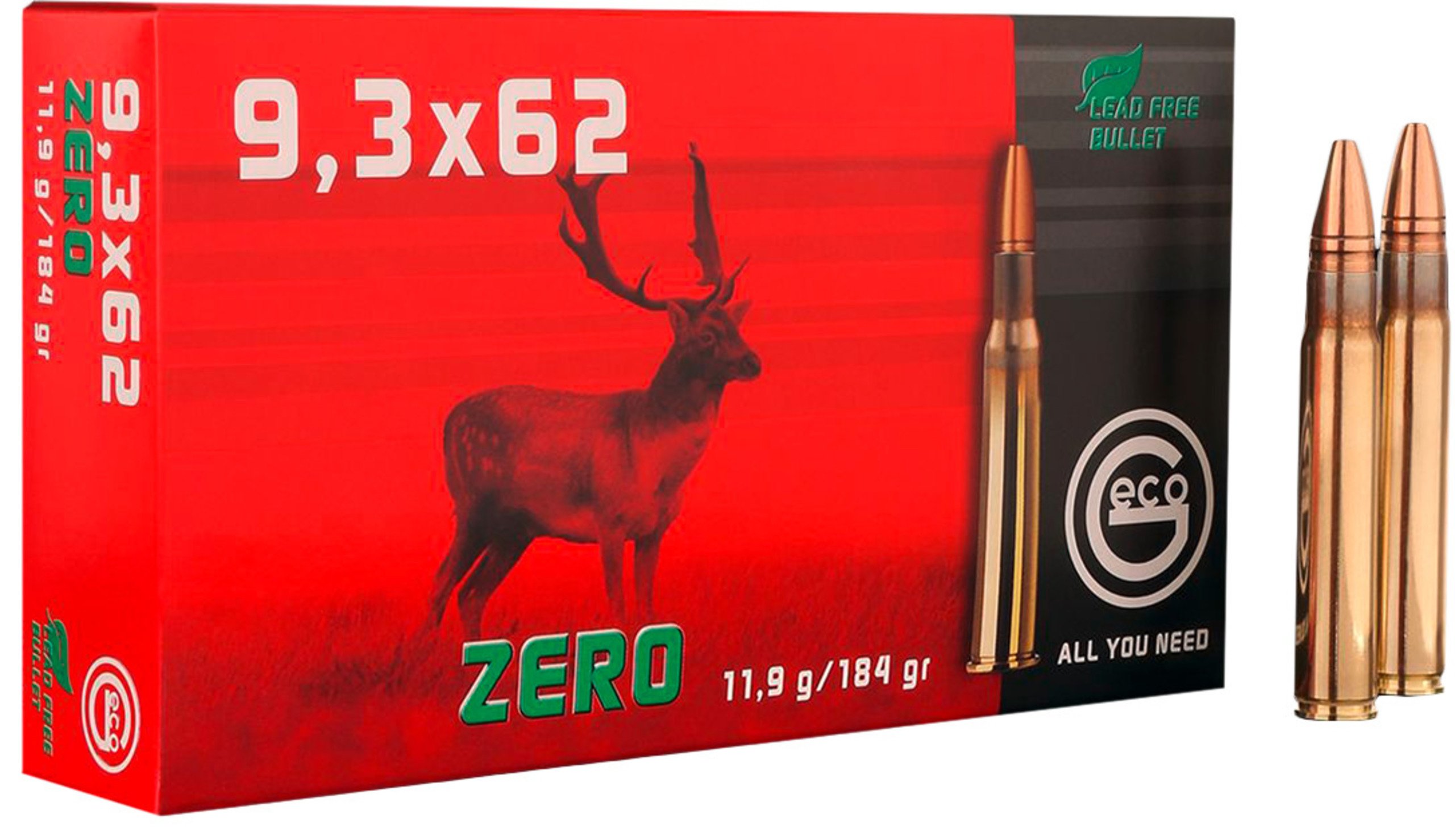 Geco Büchsenpatronen Zero 9,3x62