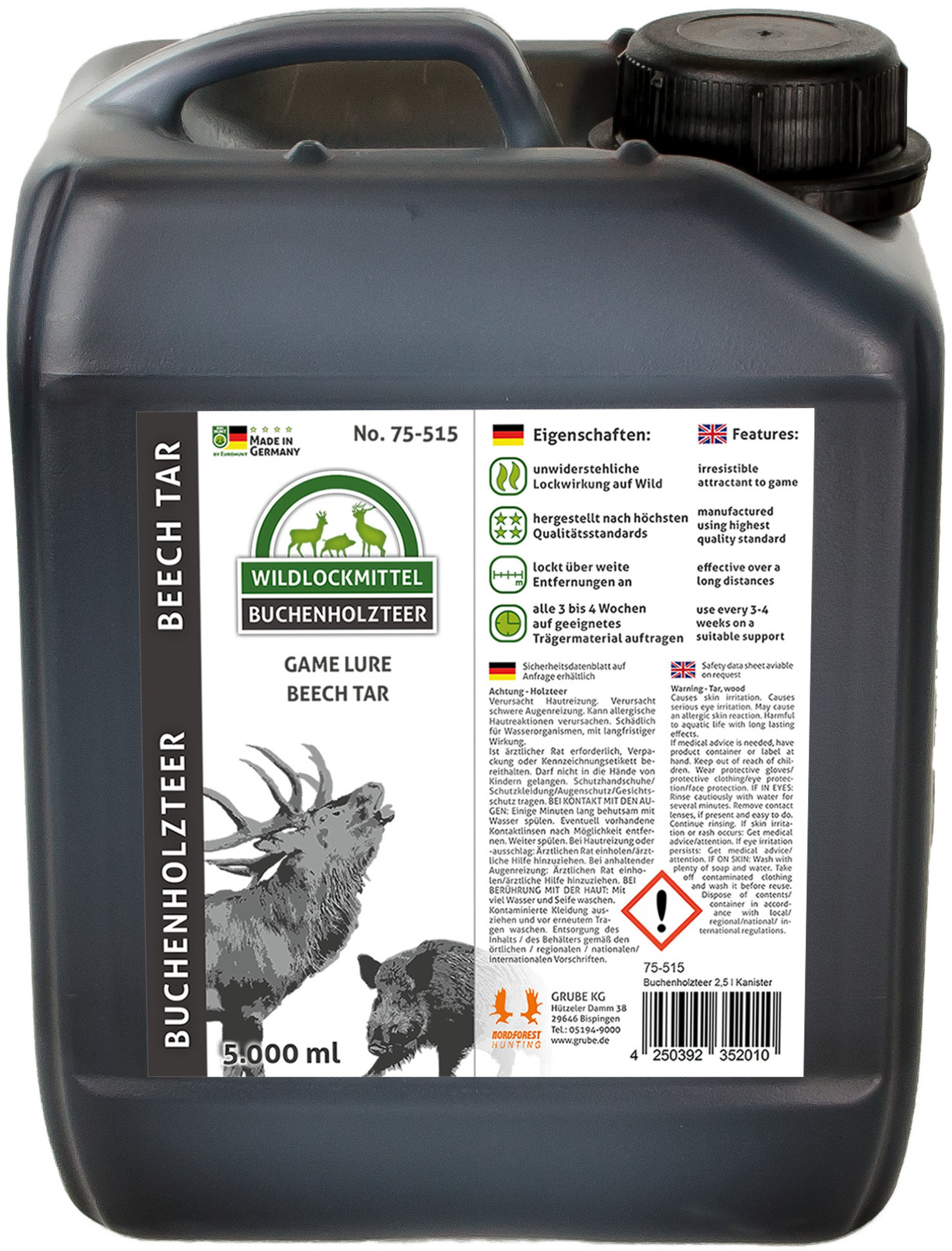 Nordforest Hunting Buchenholzteer im Kanister