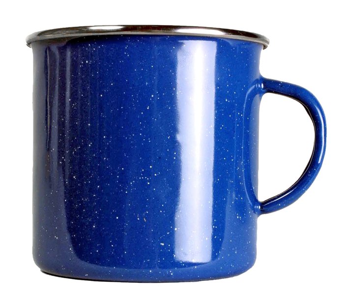 Enamel coffee cup GRUBE.EU
