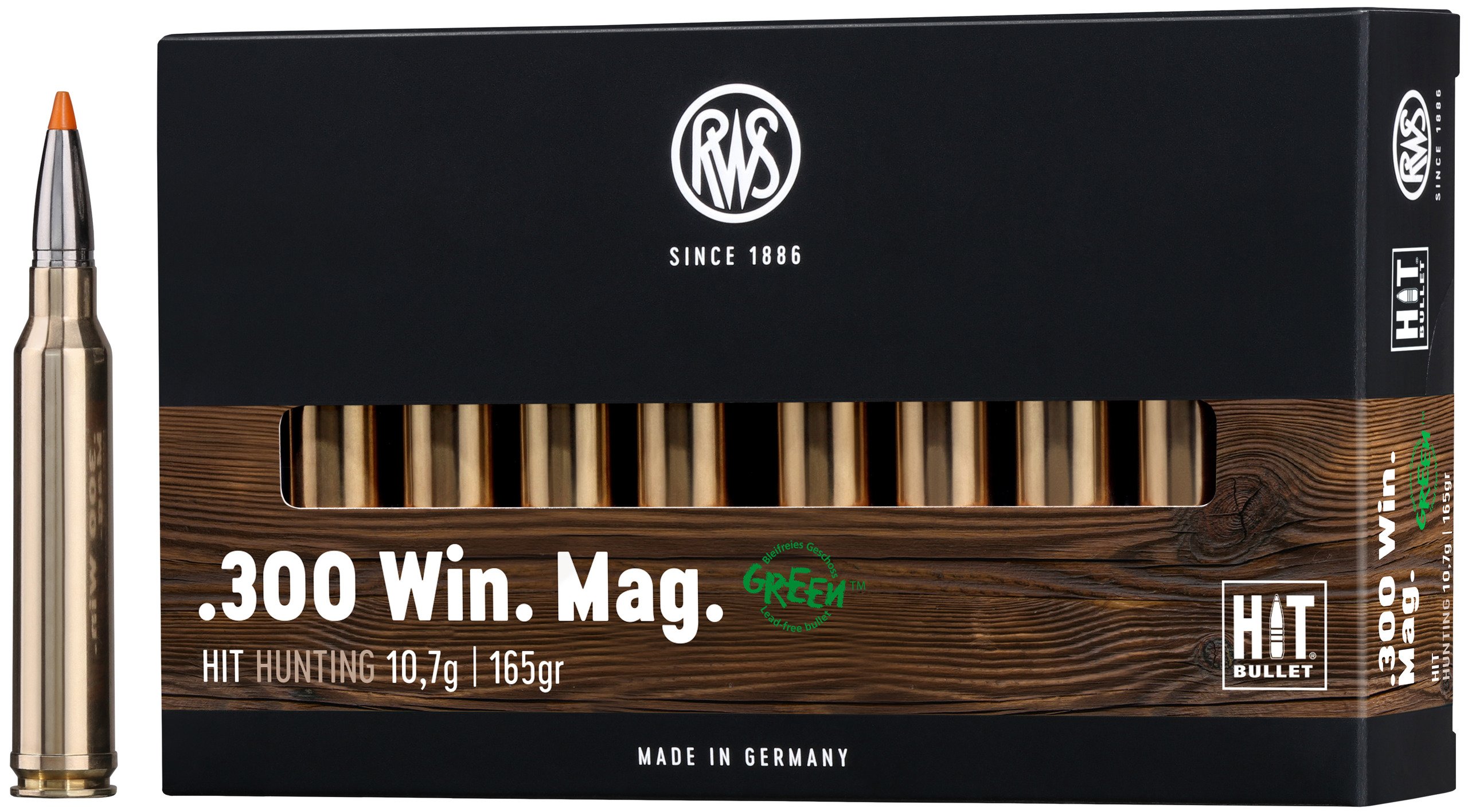 RWS Büchsenpatronen Hit .300 Win. Mag.