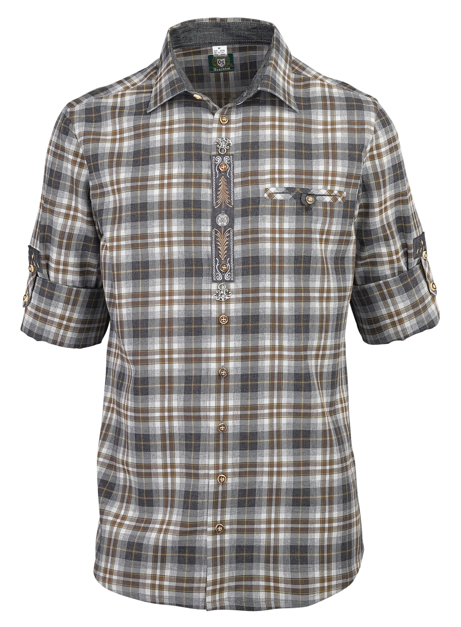 OS-Trachten Herren-Langarmhemd, Slim-Fit OS-Trachten Herren-Langarmhemd, Slim-Fit