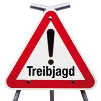 Warnschilder Treibjagd