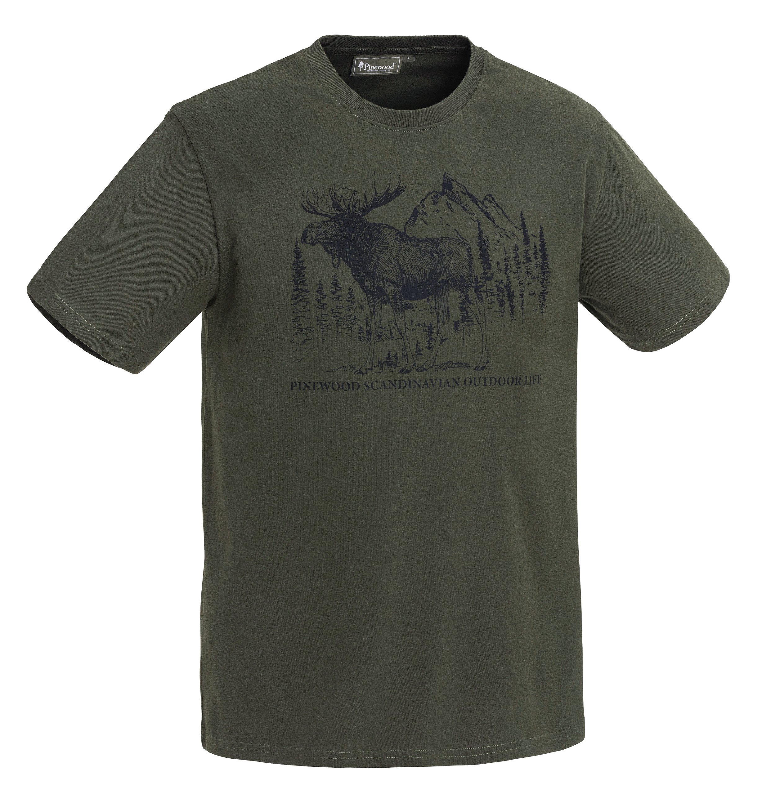 Pinewood Herren-T-Shirt Moose Pinewood Herren-T-Shirt Moose