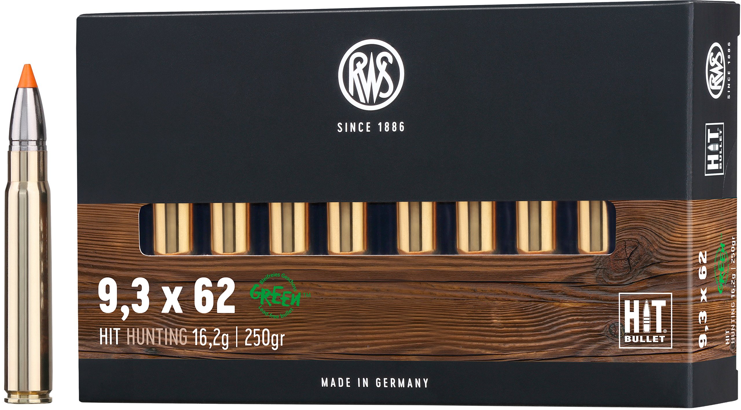RWS Büchsenpatronen Hit 9,3x62
