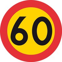 Förbudsmärke - Hastighetsbegränsning