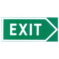 Vägvisare med Pil Exit, enkelsidig