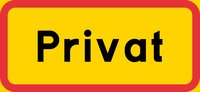 Tilläggstavla - Privat