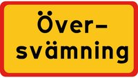Tilläggstavla - Översvämning