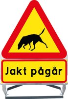 Varningsställ - Jakt Pågår