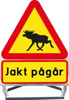 Varningsställ - Jakt Pågår