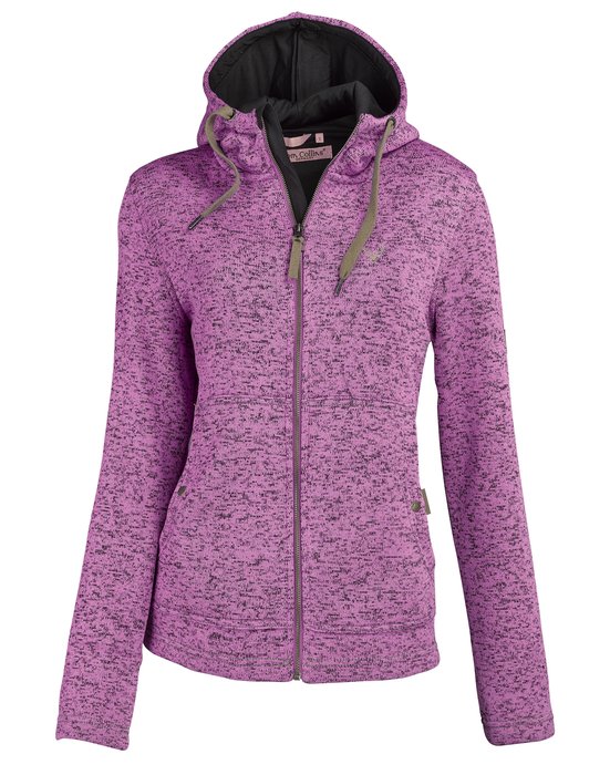 Strickfleecejacke In Eucalyptus-schwarz-gemustert | Produktbild-Vorschau 4