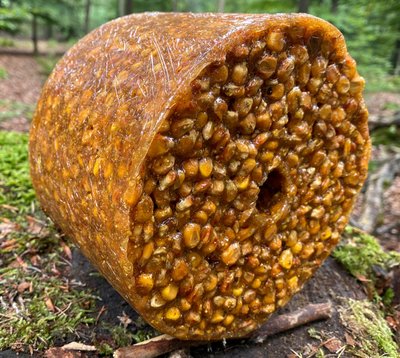 Pierre à Lécher Maïs Sucré 3 Kg Pour Gibier - Appât Longue Durée Pour Chevreuils Et Animaux Sauvages