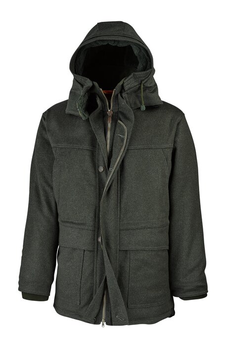 Men's loden hooded parka discount