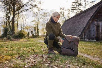 Ensemble Sac à Bottes Chestnut Bay - Doublé Matelassé, Motif Prune Plaid - Neuf