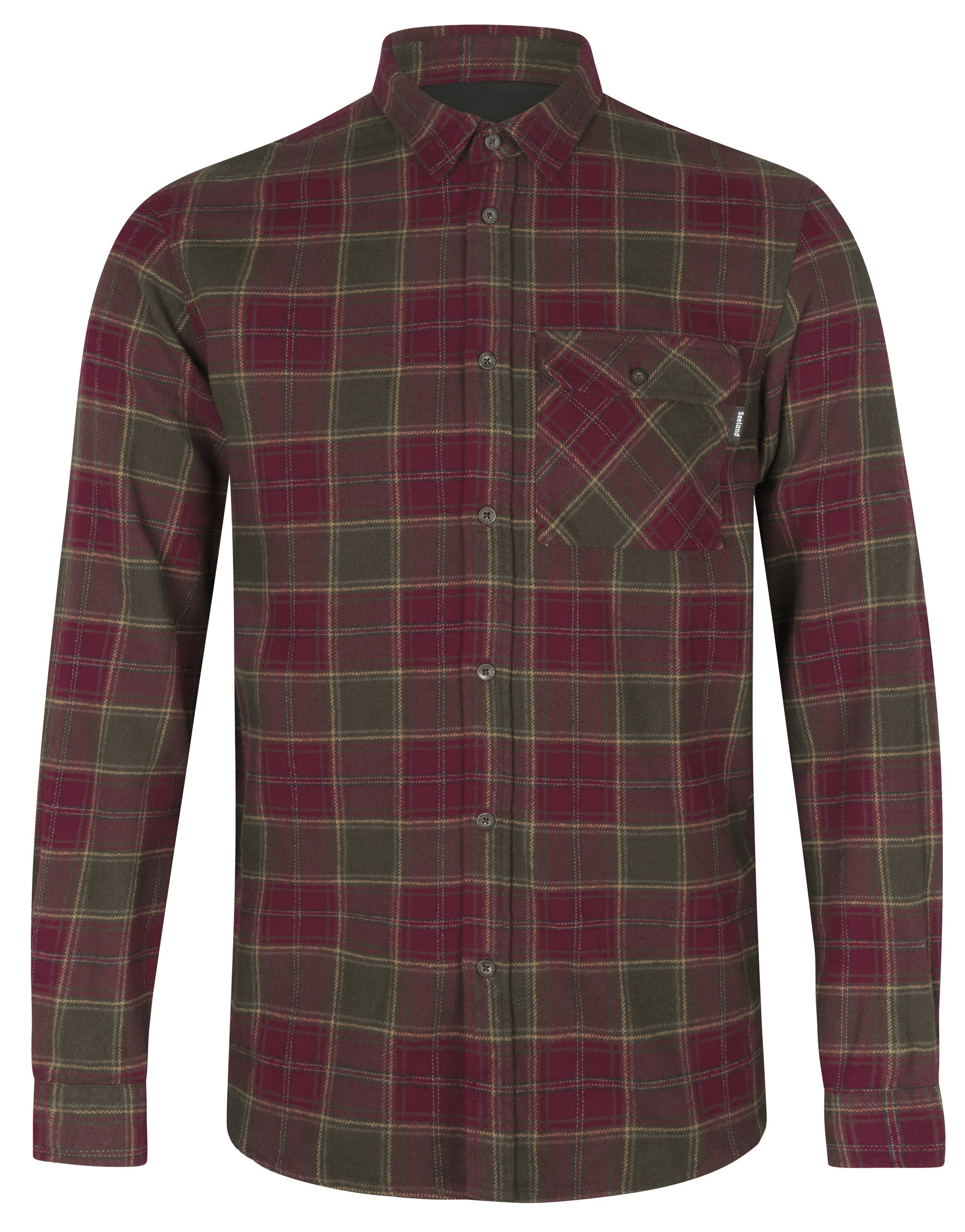 Seeland Langarmhemd Glen Flannel