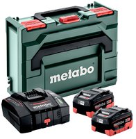 Metabo Basic Set 2 x LiHD 8.0 Ah, ASC 145 and Metabox 145