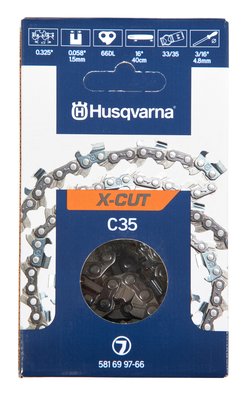 4 Chaînes à Gouge Carrée Adaptable Pour Husqvarna 235 | 38cm