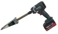 Kit de coin d'abattage Forstreich TR 24 AQ avec visseuse à percussion Metabo SSW 18 LTX 800 BL, 2 batteries 8,0 Ah et chargeur ASC 290