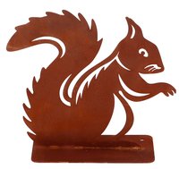 Rust Squirrel Figure