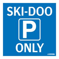 Ledskylt - Parkering Ski-Doo only