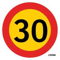 Ledskylt - Hastighetsbegränsning 30km