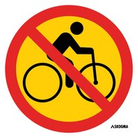 Ledskylt - Förbud cykel
