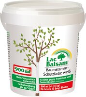 Peinture de protection LacBalsam pour tronc d'arbre, blanche