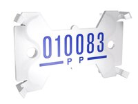 Hi-Tech Tag. Natural White without Barcode