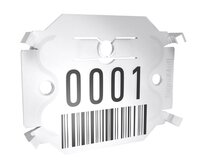 Signumat Arbo Tag Resistant White Plastic Platelets with Aluminium Nails