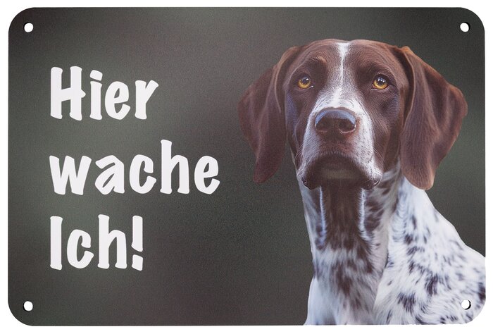 Wilde Hilde Original Schild Hier wache Ich