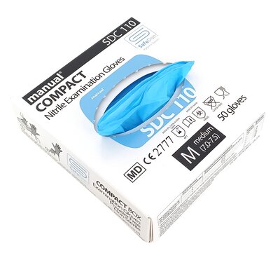 Compact Disposable Nitrile Examination Gloves in the GRUBE shop