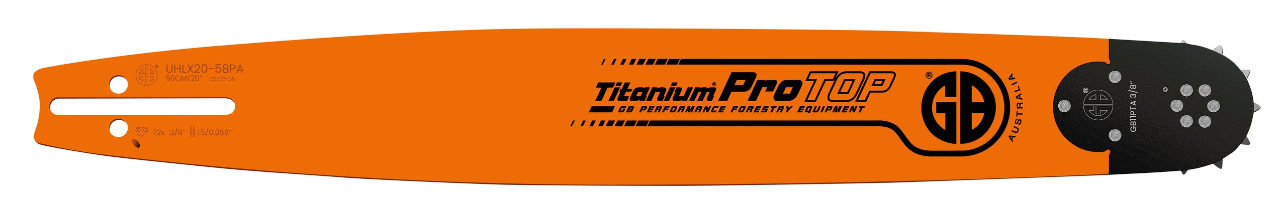 GB Führungsschiene Titanium ProTOP 3/8", 1,5 mm, 50 cm