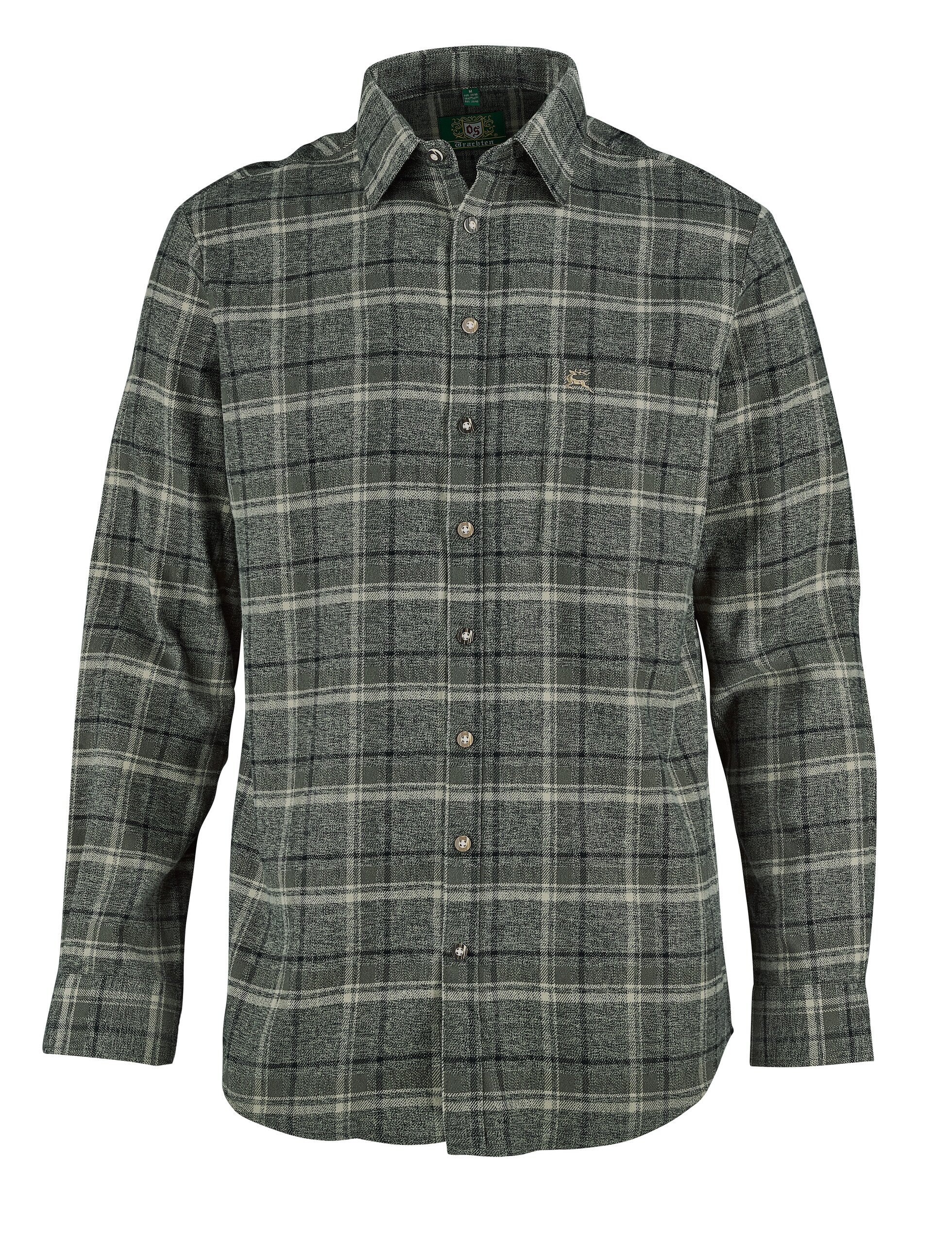 OS-Trachten Langarmhemd Flanell