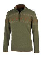 Laksen Deer Zip Jacquard Troyer