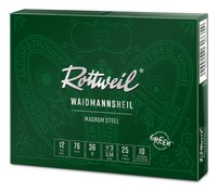 Rottweil Stahlschrotpatronen Waidmannsheil Magnum Steel 12/76 3,5 mm