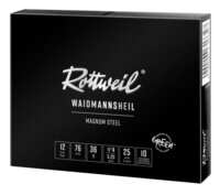 Rottweil Stahlschrotpatronen Waidmannsheil Magnum Steel 12/76 3,25 mm