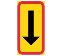 Tilläggstavla - Pil riktning