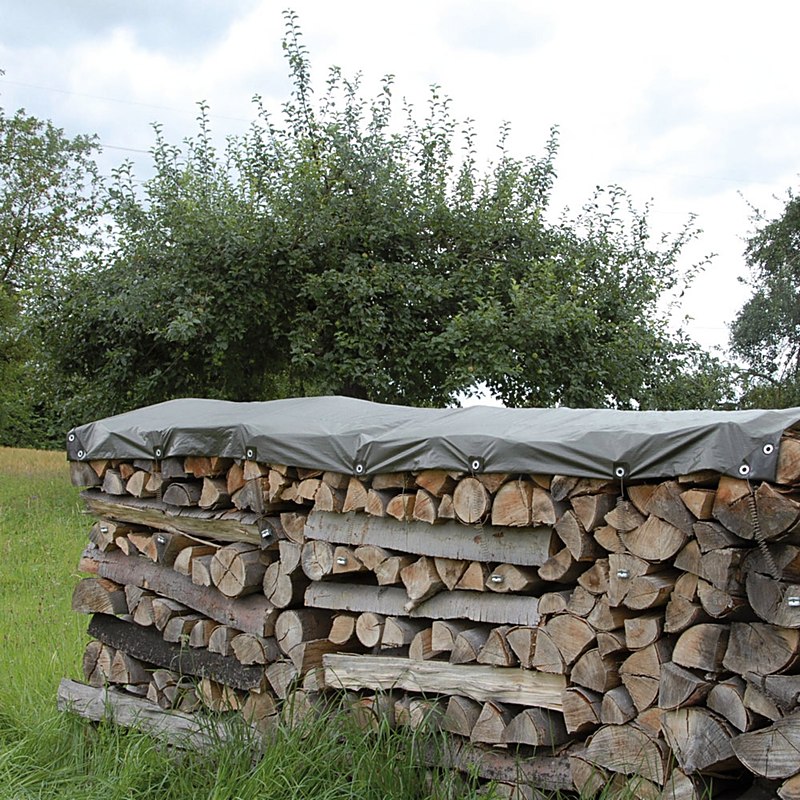 Abdeckplanen-Set für Meterholz, Maße 3 x 1,3 m
