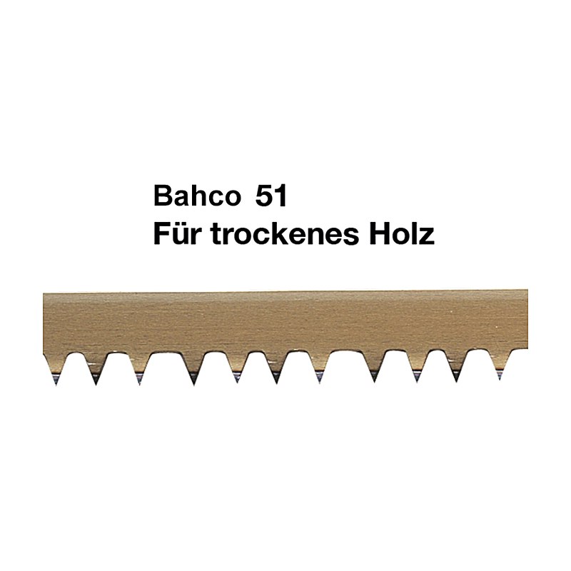 Ersatzsägeblatt Bahco Nr. 51 für trockenes Holz, 530 mm