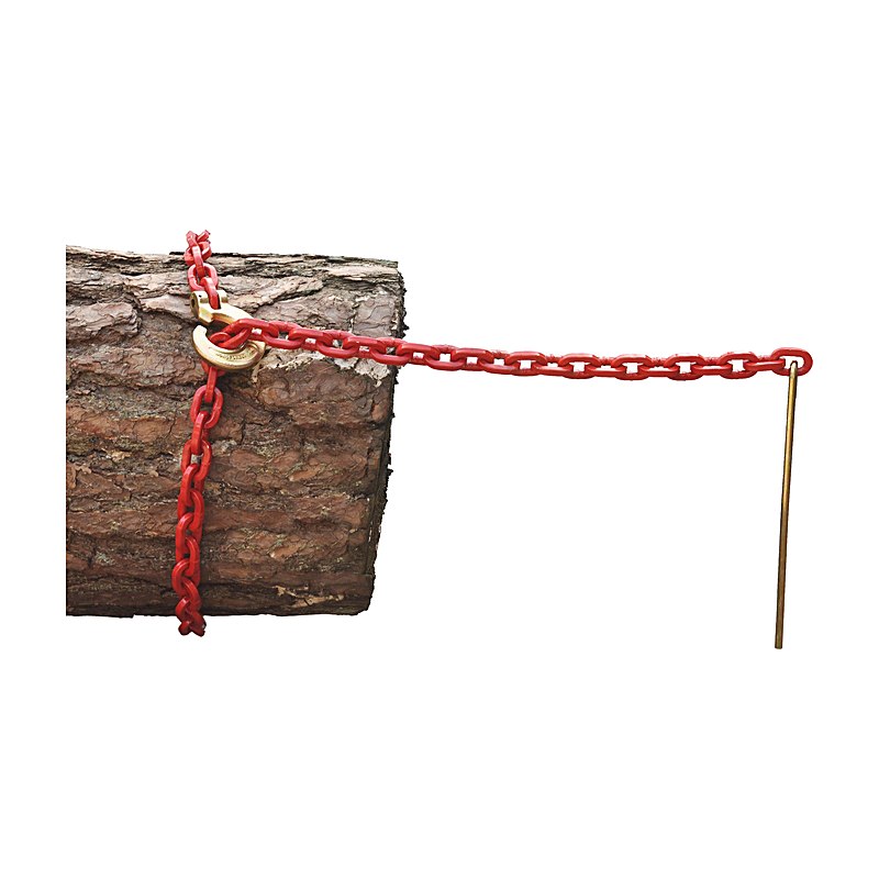 Nordforest Chokerkette mit Schlinghaken und Durchstecknadel, 8 mm, 7,8 t, 2 m
