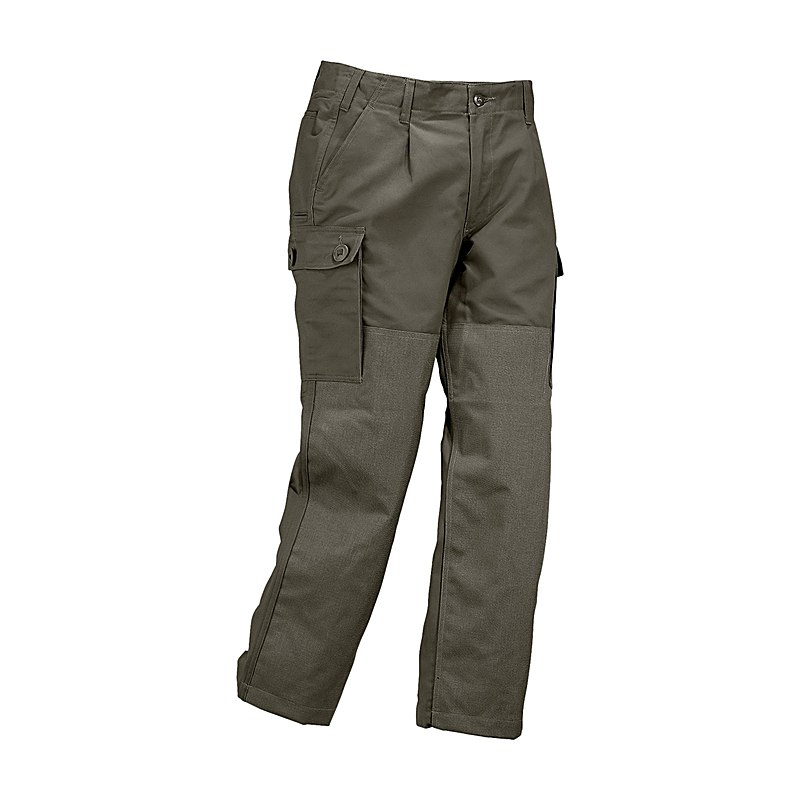 BW Bundhose mit Cordurabesatz, oliv, Größe 102