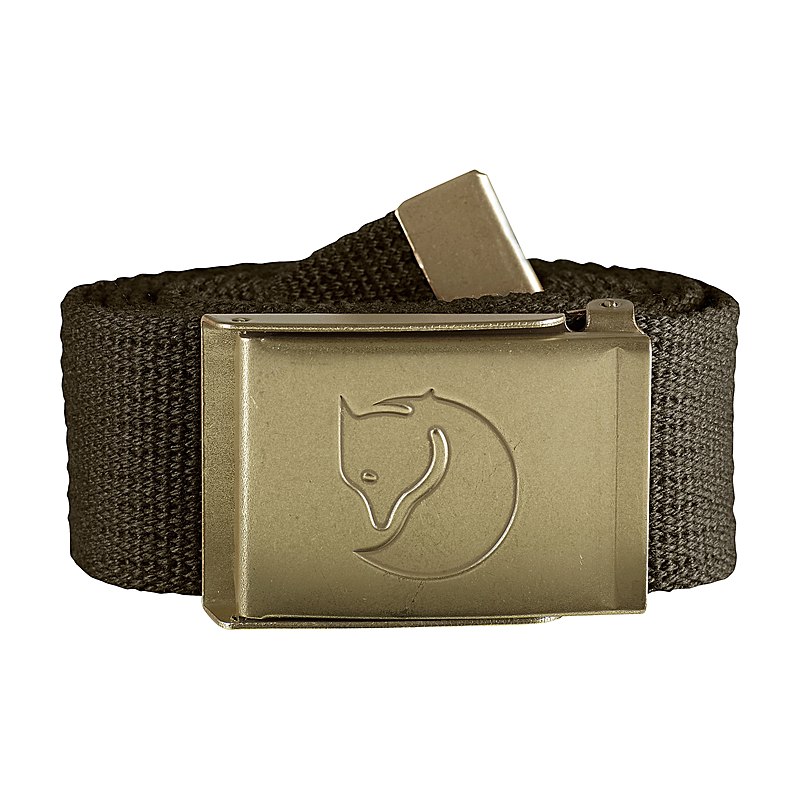 Fjällräven Gürtel Canvas Brass, dark olive, Größe one size