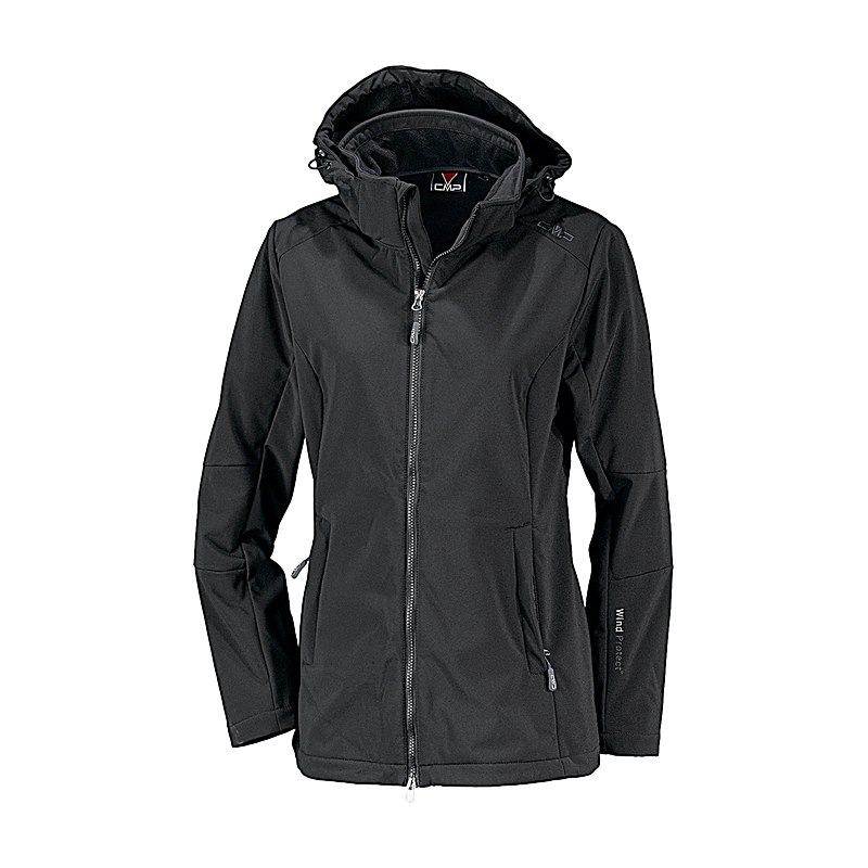 CMP Damen-Softshelljacke, nero, Größe 36