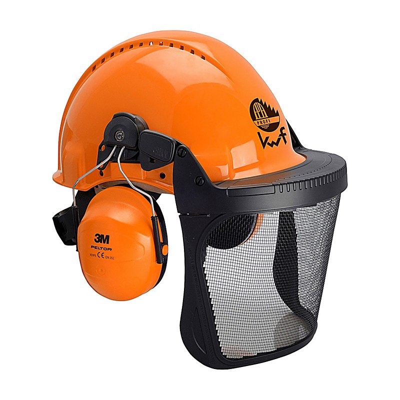 Peltor Kopfschutz-Kombination G3000M mit H31 Gehörschutz und V9 Schutzbrille, orange