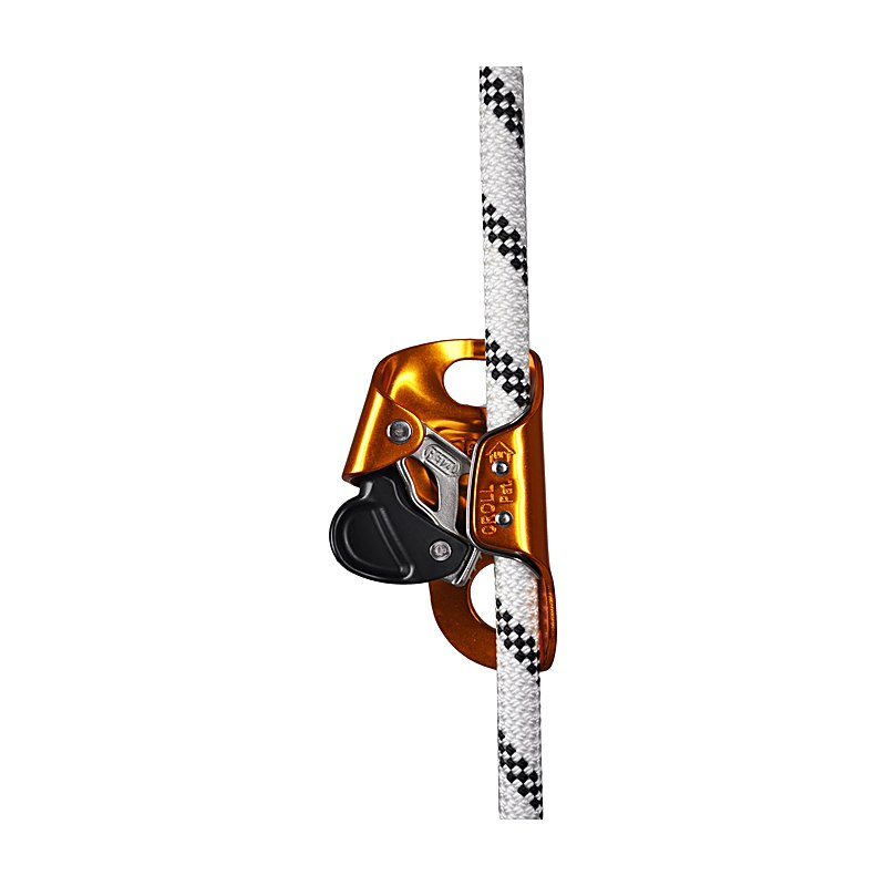 Petzl Bruststeigklemme Croll – EN 567, EN 12841B, Gewicht 85 g