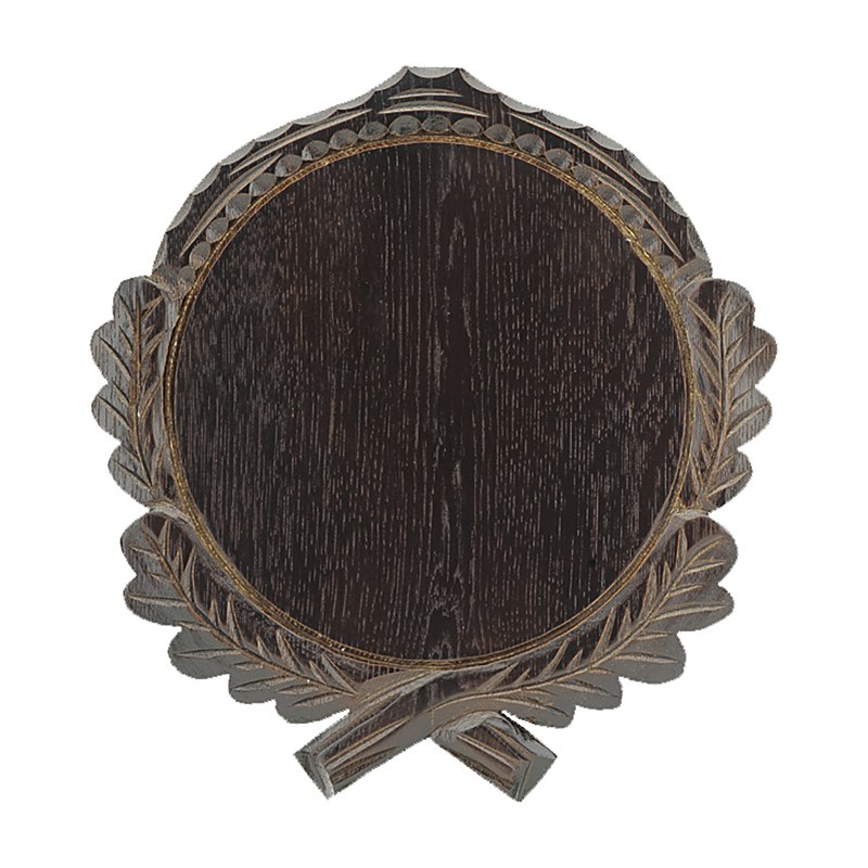 Keilerschild geschnitzt, dunkel, 14 cm