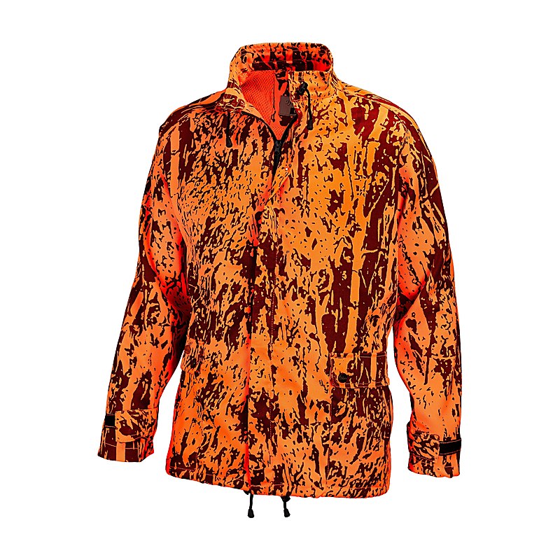 Hubertus Treiberjacke, orange-camouflage, Größe L